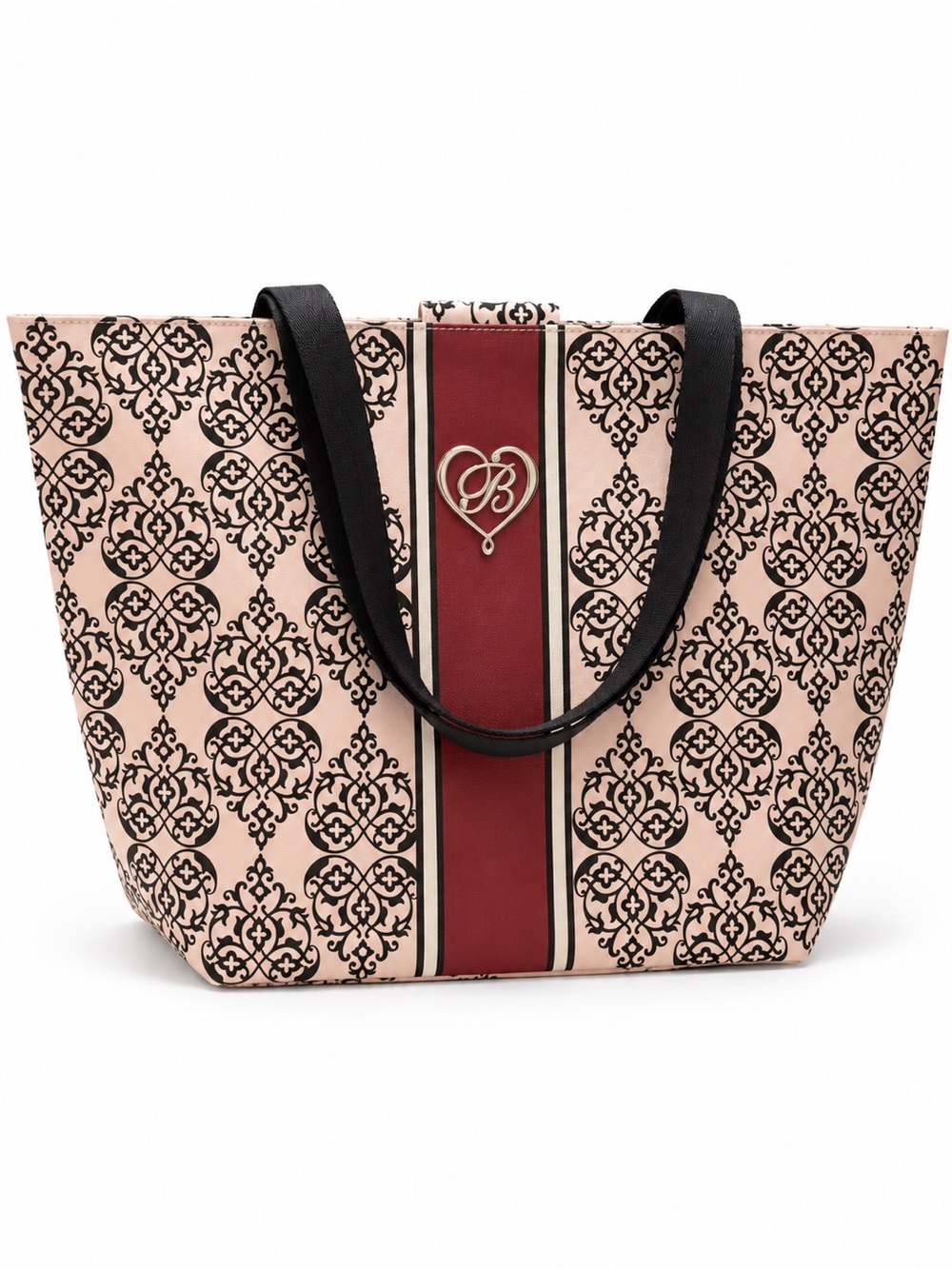 Brighton My Sweet Valentine Large Pink Damask Tote NWT D23415